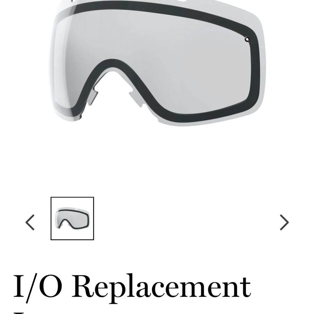 SMITH Clear Replacement Lens for Ski Goggles
